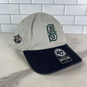 Seattle Mariners Hat Cap Fitted Mens Large Gray Franchise Baseball All Star Game